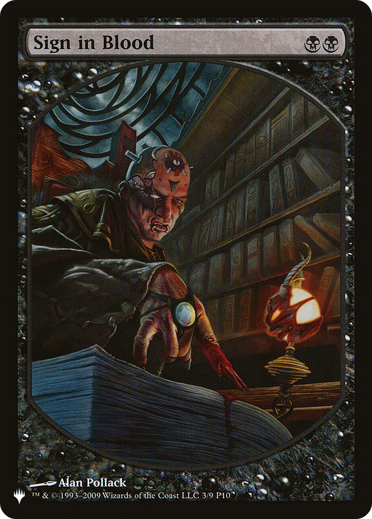 Sign in Blood (LIST-P10-3) [Mystery Booster] The List MTG Single Wizards of the Coast