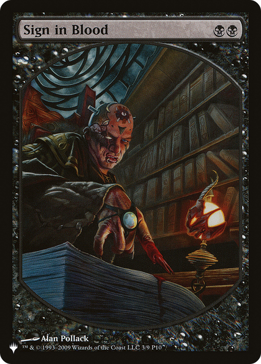 Sign in Blood (LIST-P10-3) [Mystery Booster] The List MTG Single Wizards of the Coast