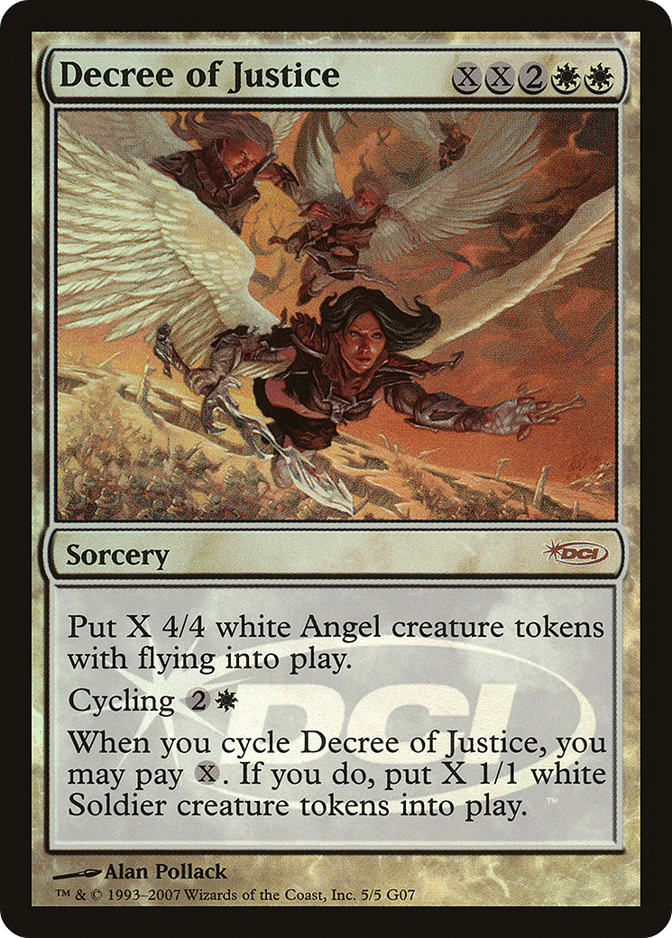 Decree of Justice (JDG-005) [Misc] Judge Gift Cards 2007 Foil MTG Single Wizards of the Coast