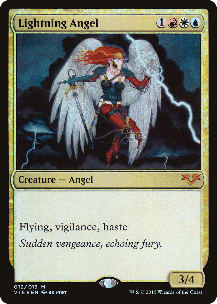 Lightning Angel (V15-012) [Misc] From the Vault: Angels Foil MTG Single Wizards of the Coast