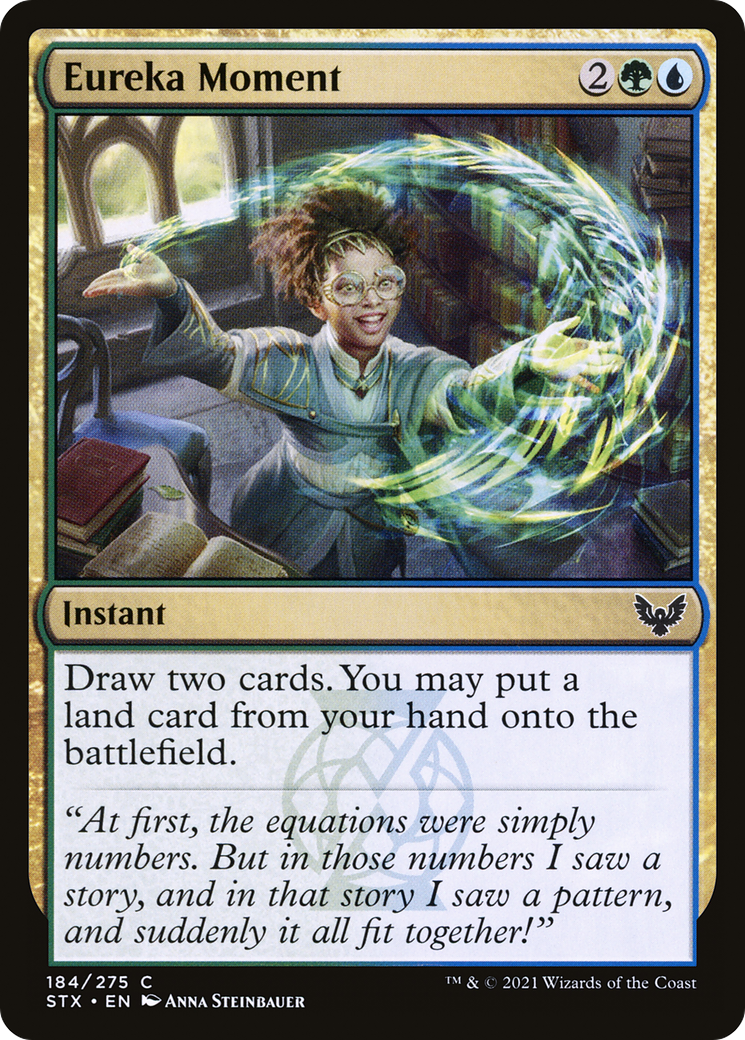 Eureka Moment (STX-184) [Strixhaven: School of Mages] Foil MTG Single Wizards of the Coast