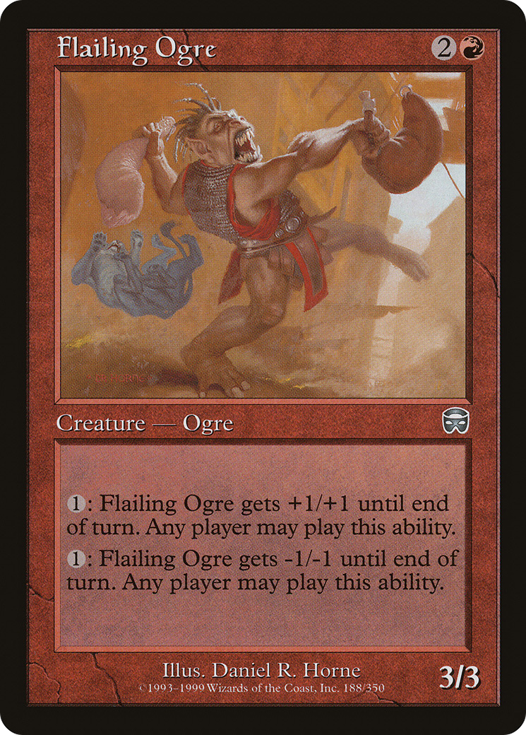 Flailing Ogre (MMQ-188) [Mercadian Masques] Foil MTG Single Wizards of the Coast