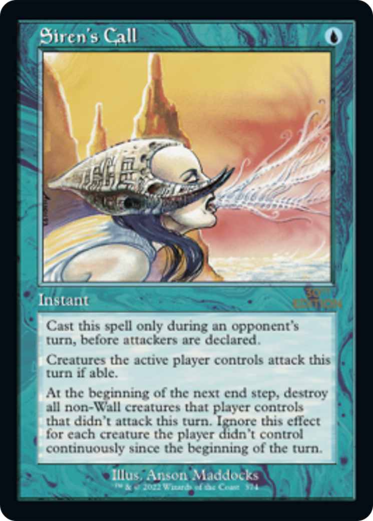 Siren's Call (30A-374) [30th Anniversary Edition] MTG Single Wizards of the Coast