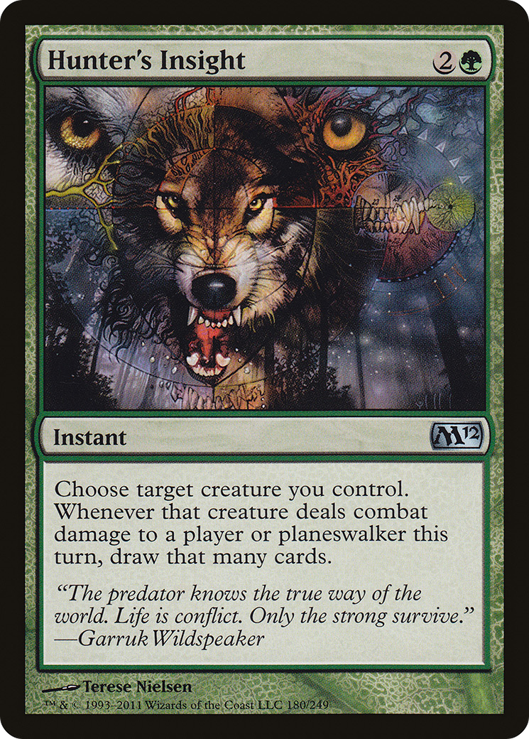 Hunter's Insight (M12-180) [Magic 2012] MTG Single Wizards of the Coast