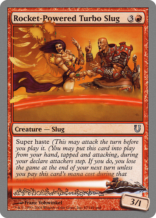 Rocket-Powered Turbo Slug (UNH-087) [Unhinged] Foil MTG Single Wizards of the Coast