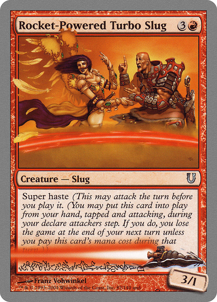 Rocket-Powered Turbo Slug (UNH-087) [Unhinged] MTG Single Wizards of the Coast