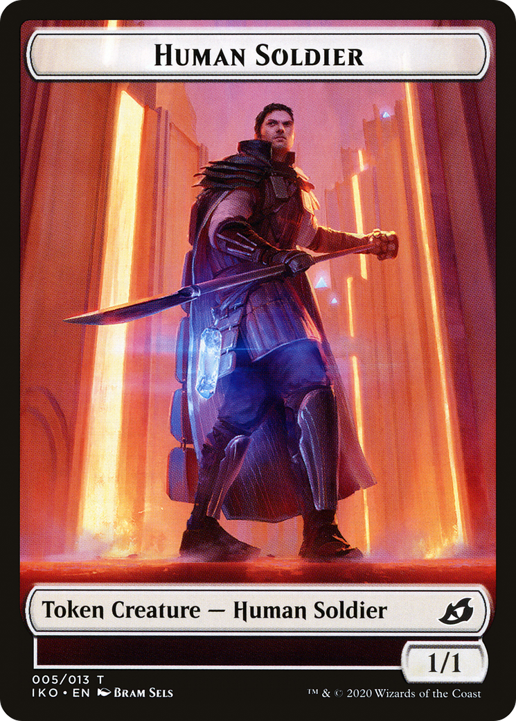Human Soldier (IKO-005) [Tokens] Ikoria: Lair of Behemoths Tokens MTG Single Wizards of the Coast