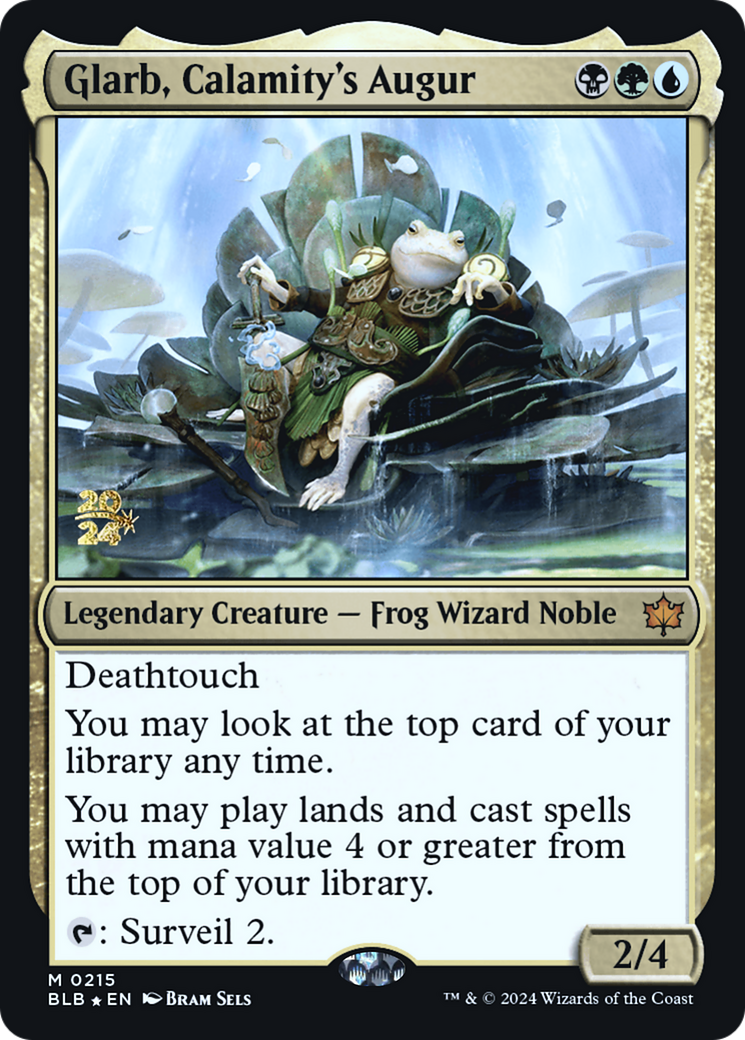 Glarb, Calamity's Augur (PRE-215) [Bloomburrow Promos] Foil MTG Single Wizards of the Coast