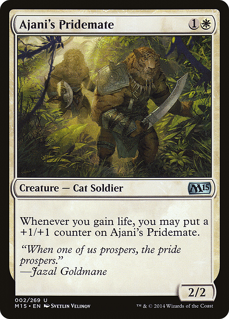 Ajani's Pridemate (M15-002) [Magic 2015] MTG Single Wizards of the Coast