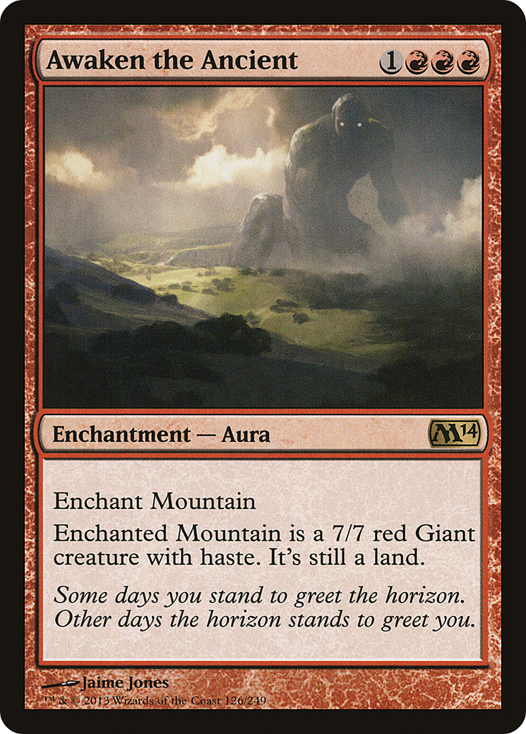 Awaken the Ancient (M14-126) [Magic 2014] MTG Single Wizards of the Coast