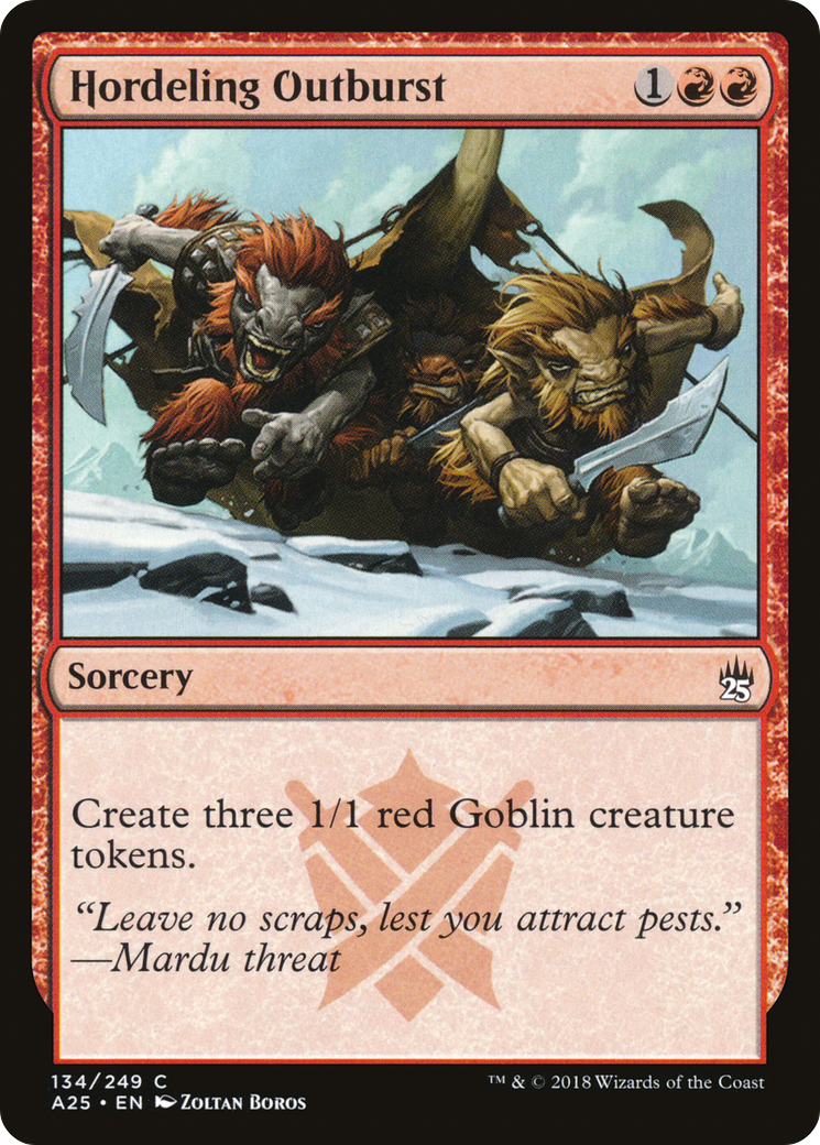Hordeling Outburst (A25-134) [Masters 25] MTG Single Wizards of the Coast