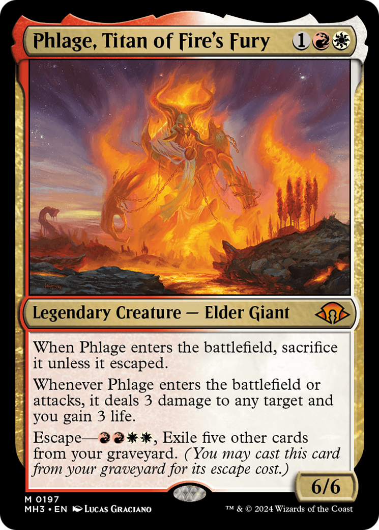 Phlage, Titan of Fire's Fury (MH3-197) [Modern Horizons 3] Foil MTG Single Modern Horizons 3