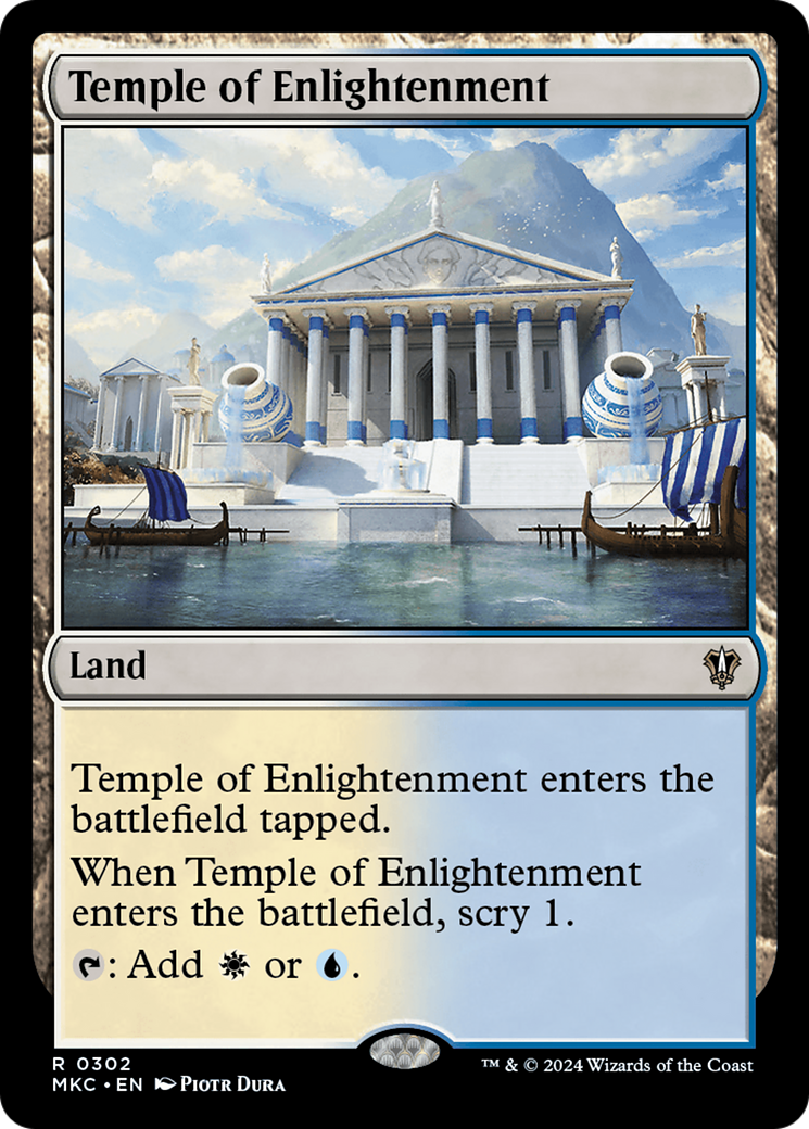 Temple of Enlightenment (MKC-302) [Murders at Karlov Manor Commander] MTG Single Wizards of the Coast