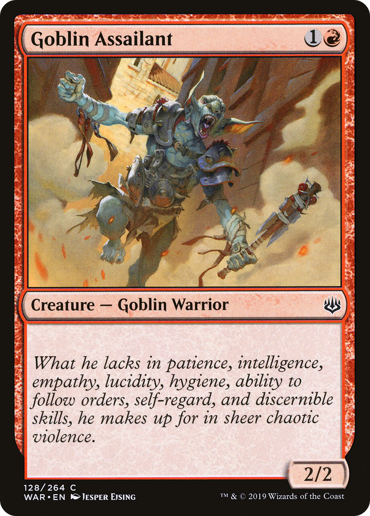Goblin Assailant (WAR-128) [War of the Spark] MTG Single Wizards of the Coast