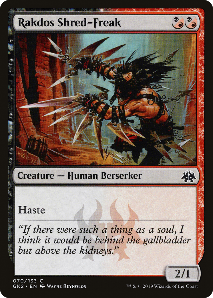 Rakdos Shred-Freak (GK2-070) [Misc] RNA Guild Kit MTG Single Wizards of the Coast