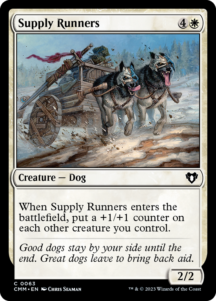 Supply Runners (CMM-063) [Commander Masters] Foil MTG Single Wizards of the Coast