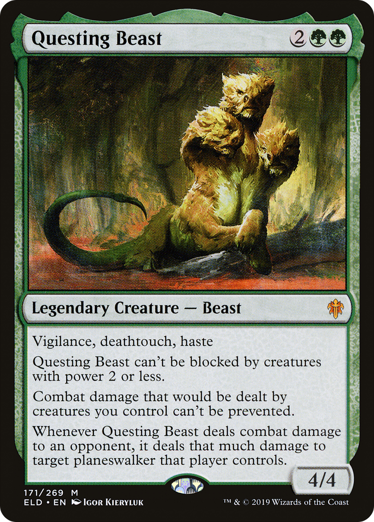 Questing Beast (ELD-171) [Throne of Eldraine] Foil MTG Single Wizards of the Coast
