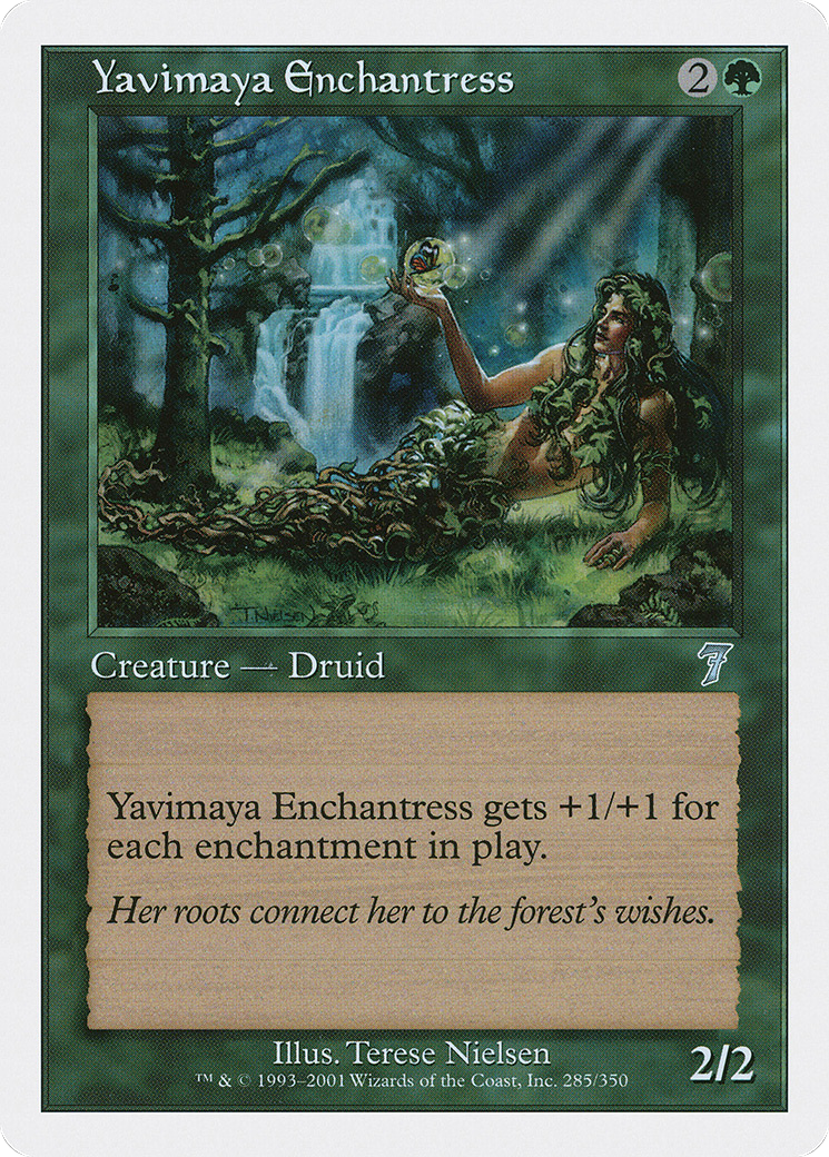 Yavimaya Enchantress (7ED-285) [7th Edition] MTG Single Wizards of the Coast