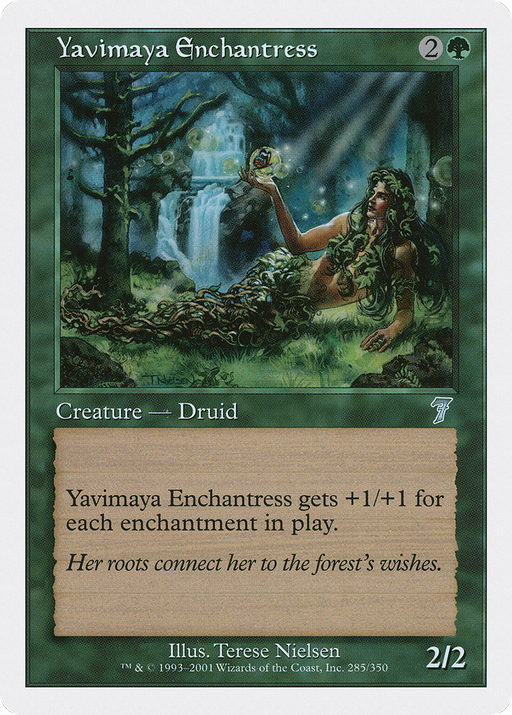 Yavimaya Enchantress (7ED-285) [7th Edition] Foil MTG Single Wizards of the Coast