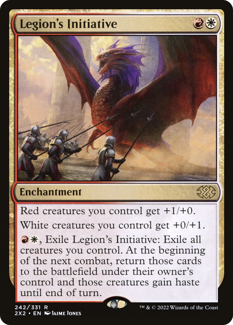 Legion's Initiative (2X2-242) [Double Masters 2022] Foil MTG Single Wizards of the Coast