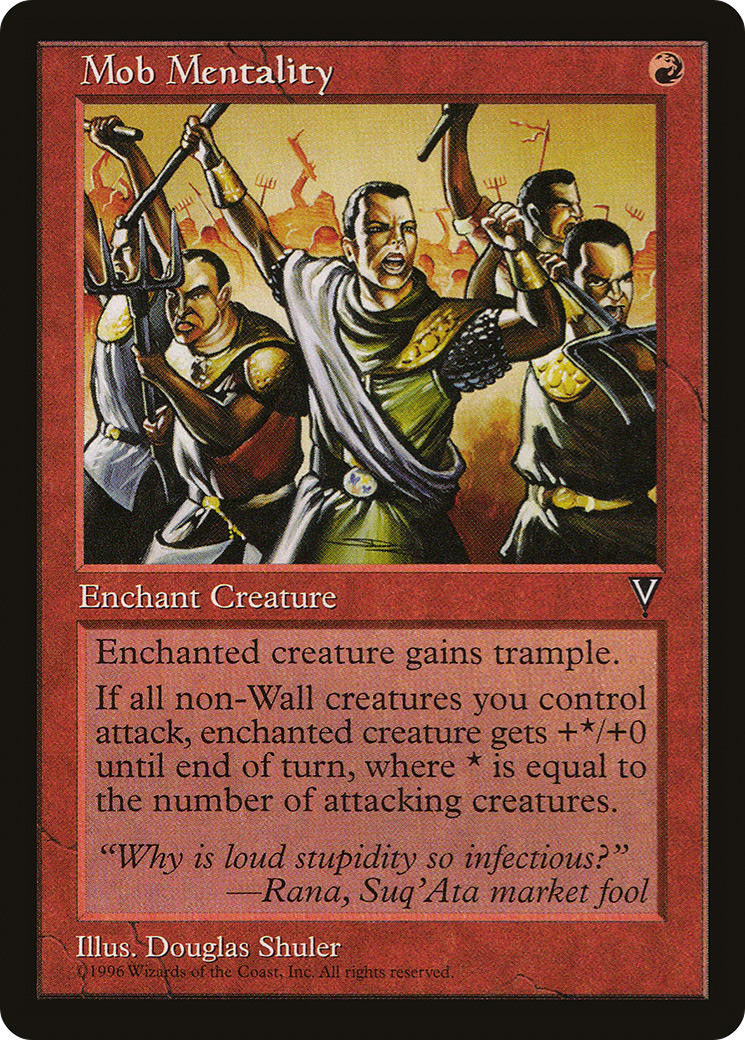 Mob Mentality (VIS-088) [Visions] MTG Single Wizards of the Coast