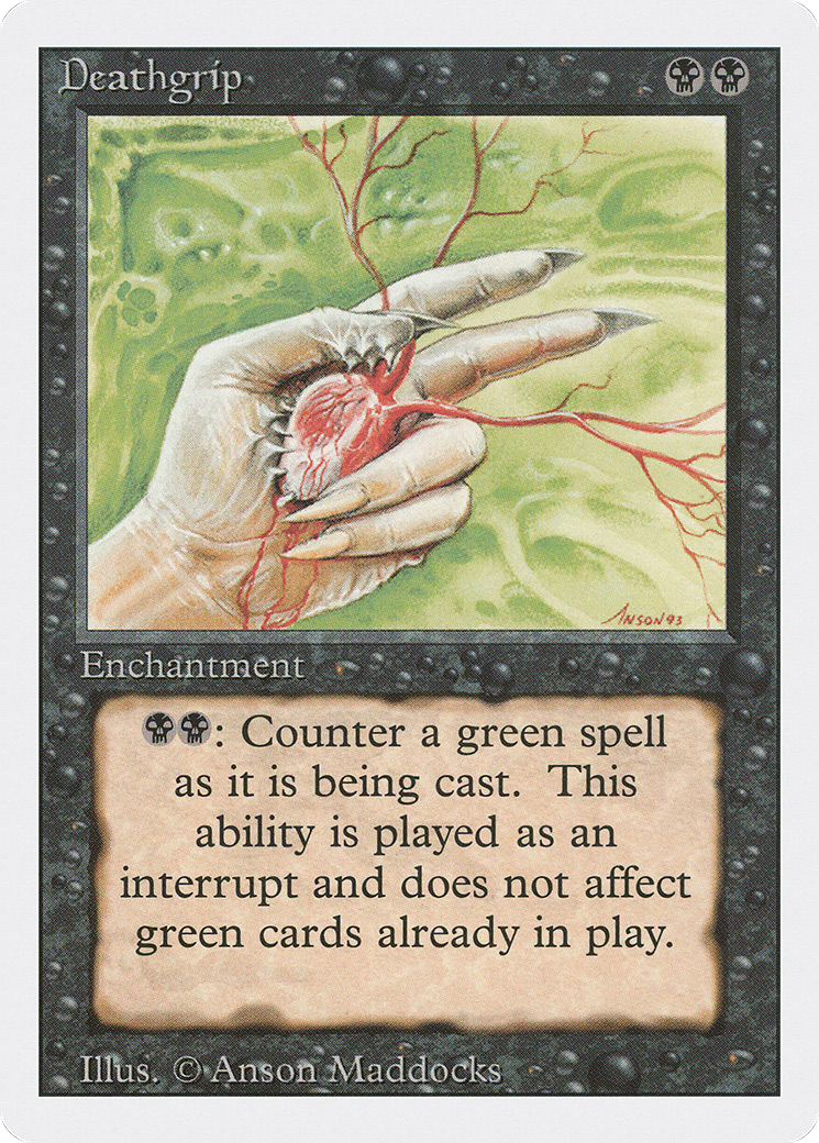 Deathgrip (3ED-101) [Revised Edition] MTG Single Wizards of the Coast