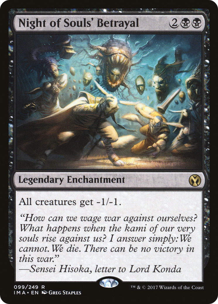 Night of Souls' Betrayal (IMA-099) [Iconic Masters] Foil MTG Single Wizards of the Coast