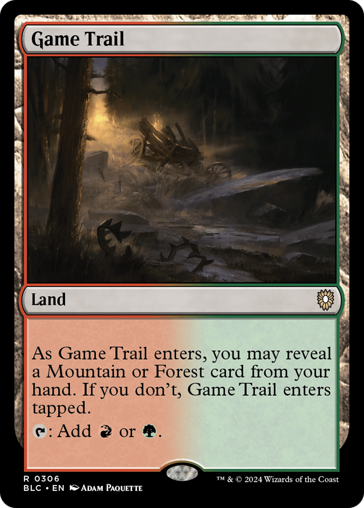 Game Trail (BLC-306) [Bloomburrow Commander] MTG Single Wizards of the Coast