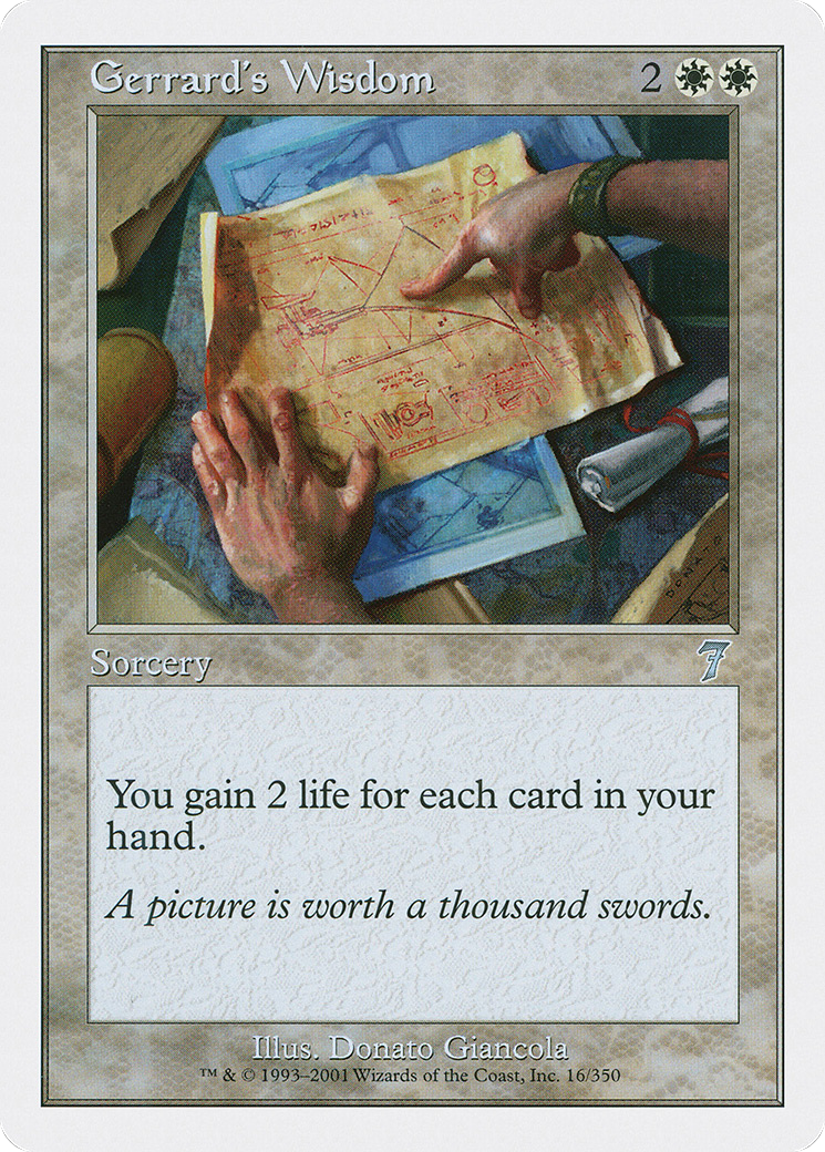 Gerrard's Wisdom (7ED-016) [7th Edition] MTG Single Wizards of the Coast