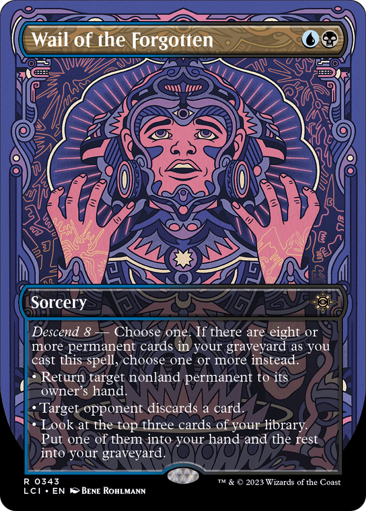 Wail of the Forgotten (LCI-343) [The Lost Caverns of Ixalan] (Borderless) Foil MTG Single Wizards of the Coast