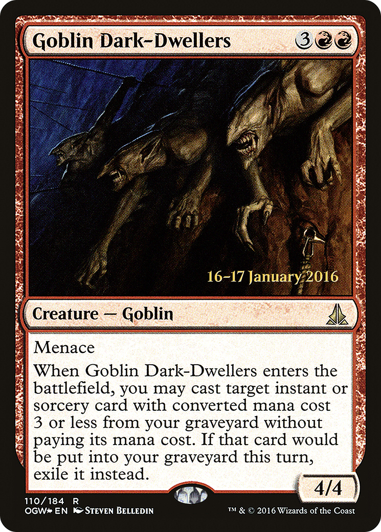 Goblin Dark-Dwellers (PRE-110) [Oath of the Gatewatch Promos] Foil MTG Single Wizards of the Coast