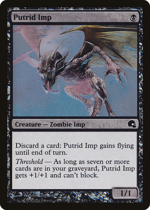 Putrid Imp (GRV-001) [Misc] Premium Deck Series: Graveborn Foil MTG Single Wizards of the Coast