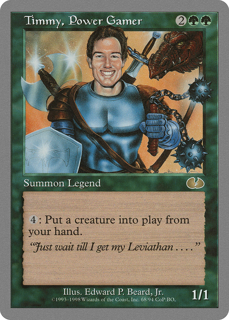 Timmy, Power Gamer (UGL-068) [Unglued] MTG Single Wizards of the Coast