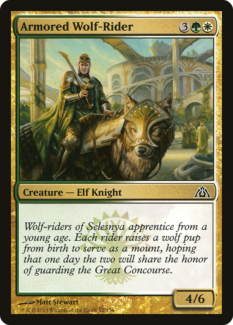 Armored Wolf-Rider (DGM-052) [Dragon's Maze] MTG Single Wizards of the Coast