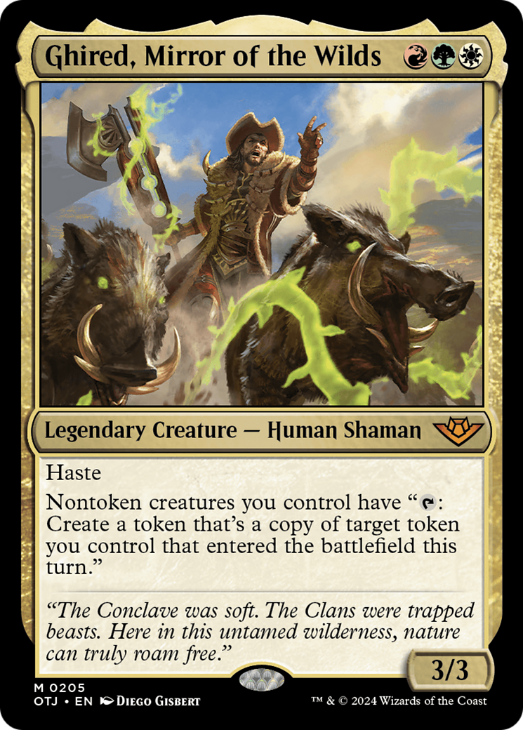 Ghired, Mirror of the Wilds (OTJ-205) [Outlaws of Thunder Junction] MTG Single Wizards of the Coast
