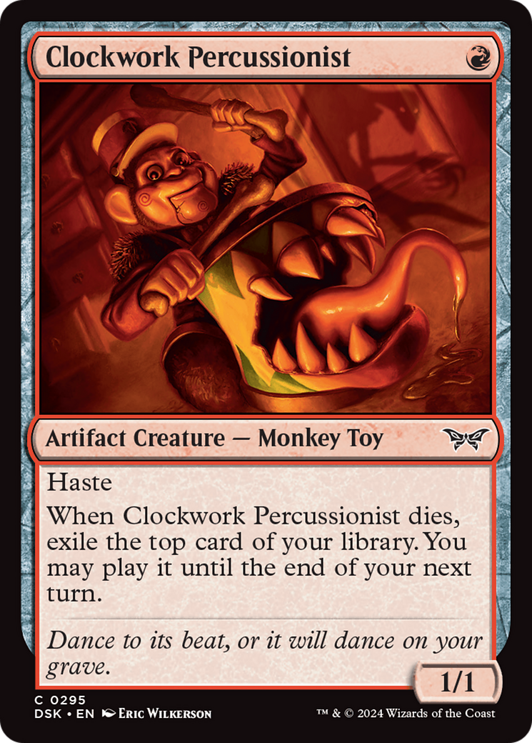 Clockwork Percussionist (DSK-295) [Duskmourn: House of Horror] MTG Single Wizards of the Coast
