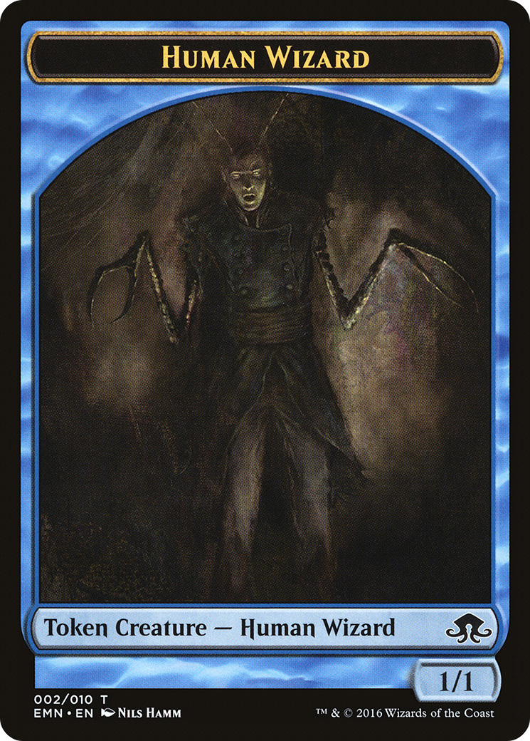 Human Wizard Token (EMN-002) [Tokens] Eldritch Moon Tokens MTG Single Wizards of the Coast