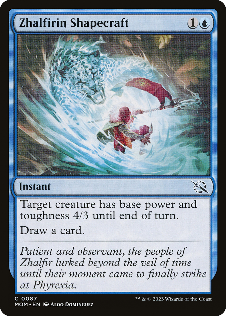 Zhalfirin Shapecraft (MOM-087) [March of the Machine] Foil MTG Single Wizards of the Coast