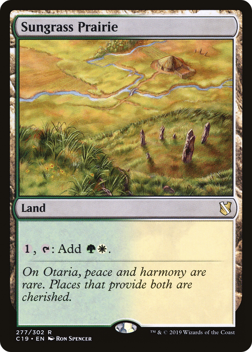 Sungrass Prairie (C19-277) [Commander 2019] MTG Single Wizards of the Coast