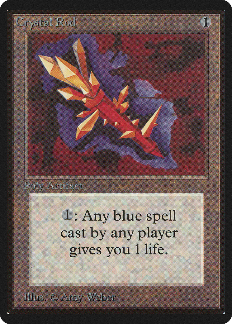 Crystal Rod (LEB-) [Oldschool] Limited Edition Beta MTG Single Wizards of the Coast