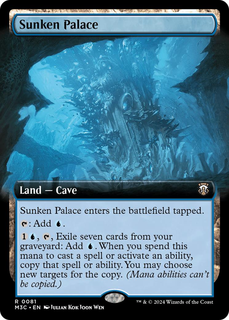 Sunken Palace (M3C-081) [Modern Horizons 3 Commander] (Extended Art) MTG Single Wizards of the Coast