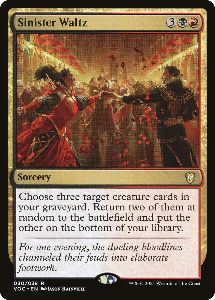 Sinister Waltz (VOC-030) [Crimson Vow Commander] MTG Single Wizards of the Coast