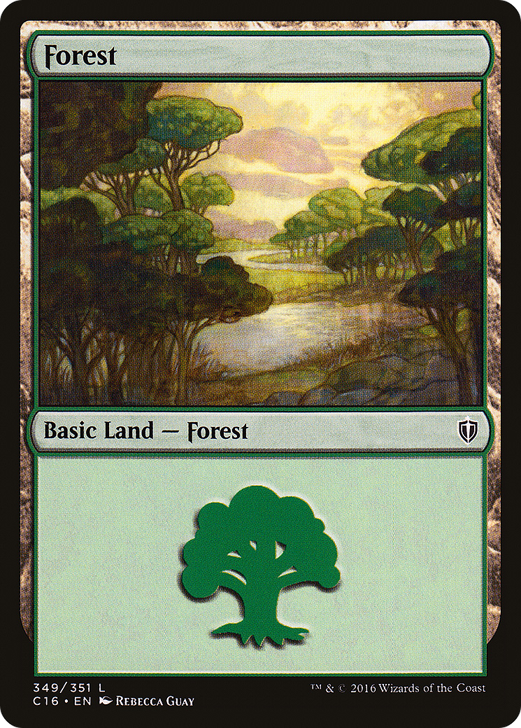 Forest (349) (C16-349) [Commander 2016] MTG Single Wizards of the Coast
