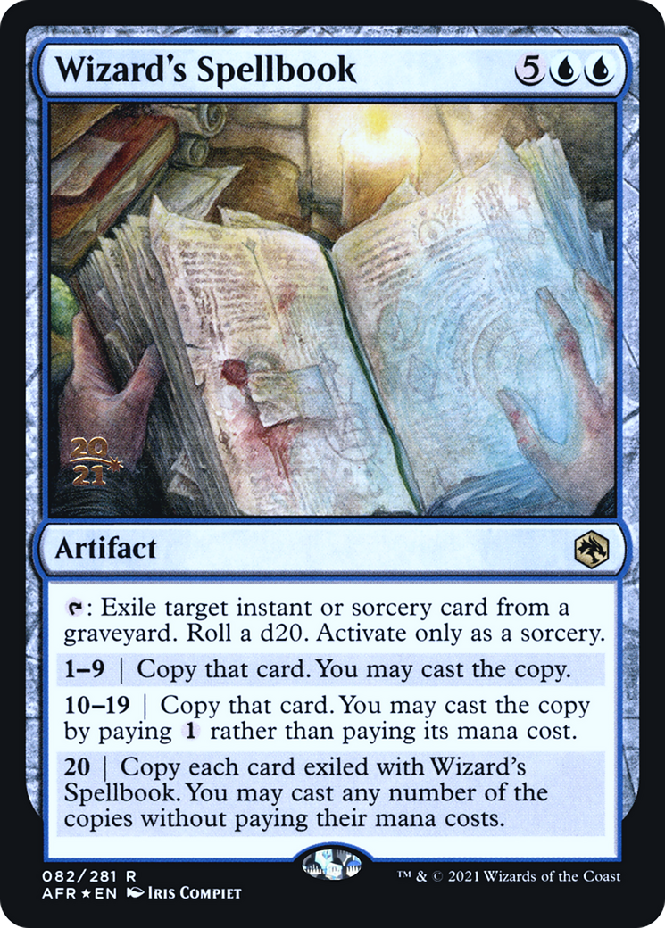 Wizard's Spellbook (PRE-082) [Adventures in the Forgotten Realms Promos] Foil MTG Single Wizards of the Coast