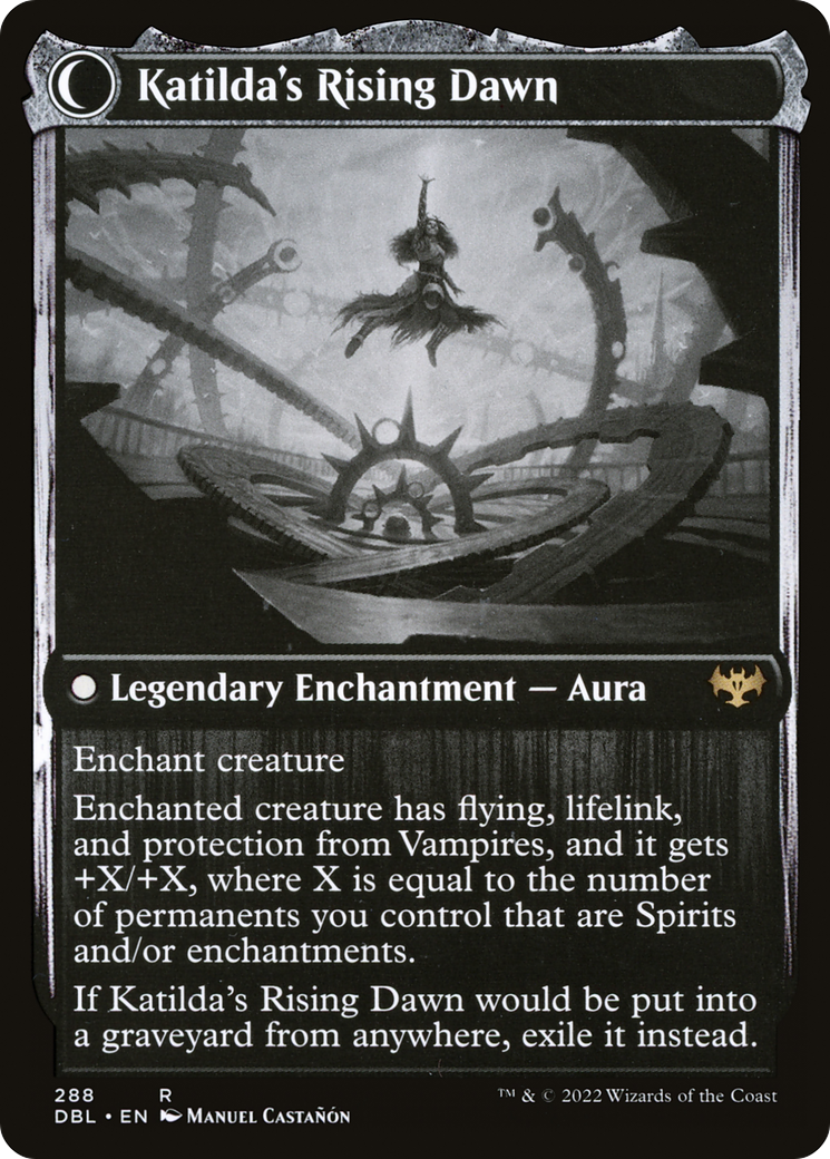 Katilda, Dawnhart Martyr (DBL-288) [Innistrad: Double Feature] (Double Faced Transform)