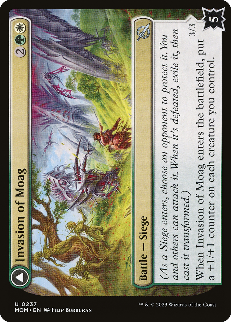 Invasion of Moag // Bloomwielder Dryads (MOM-237) [March of the Machine] MTG Single Wizards of the Coast