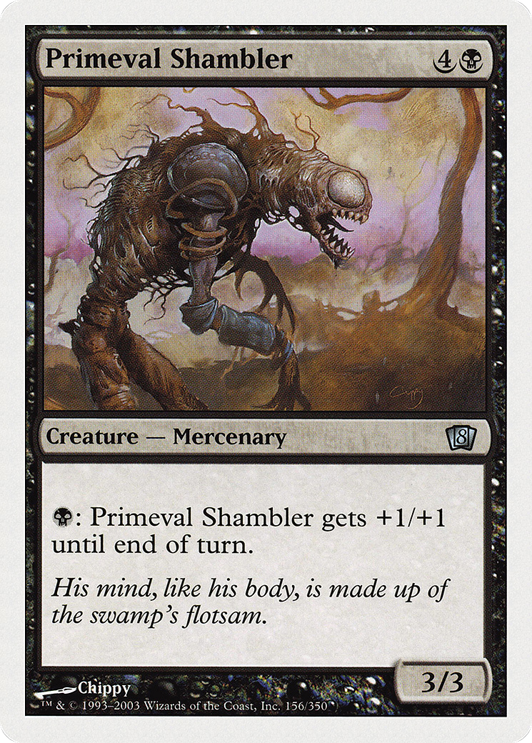 Primeval Shambler (8ED-156) [8th Edition] Foil MTG Single Wizards of the Coast