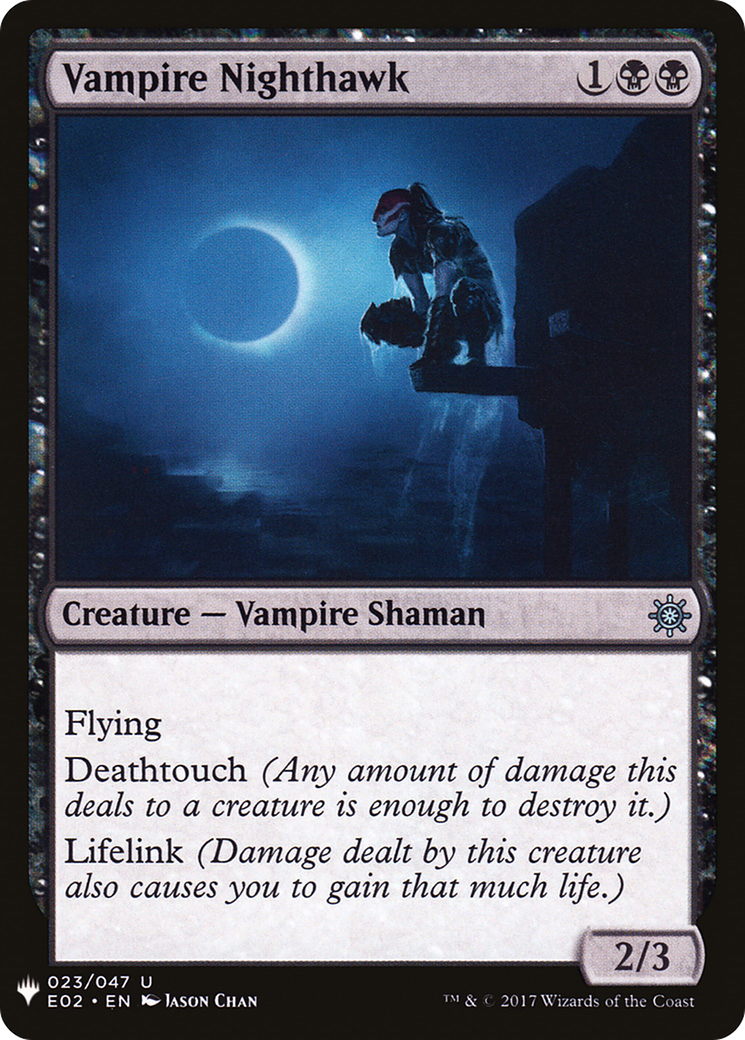 Vampire Nighthawk (LIST-E02-23) [Mystery Booster] The List MTG Single Wizards of the Coast