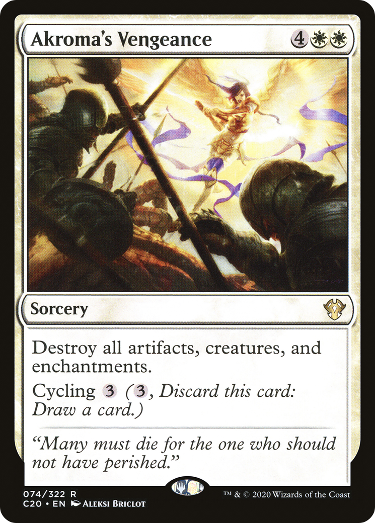 Akroma's Vengeance (C20-074) [Commander 2020] MTG Single Wizards of the Coast