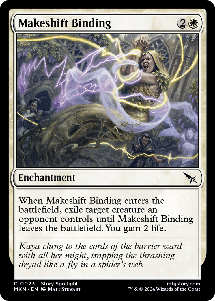 Makeshift Binding (MKM-023) [Murders at Karlov Manor] Foil MTG Single Murders at Karlov Manor